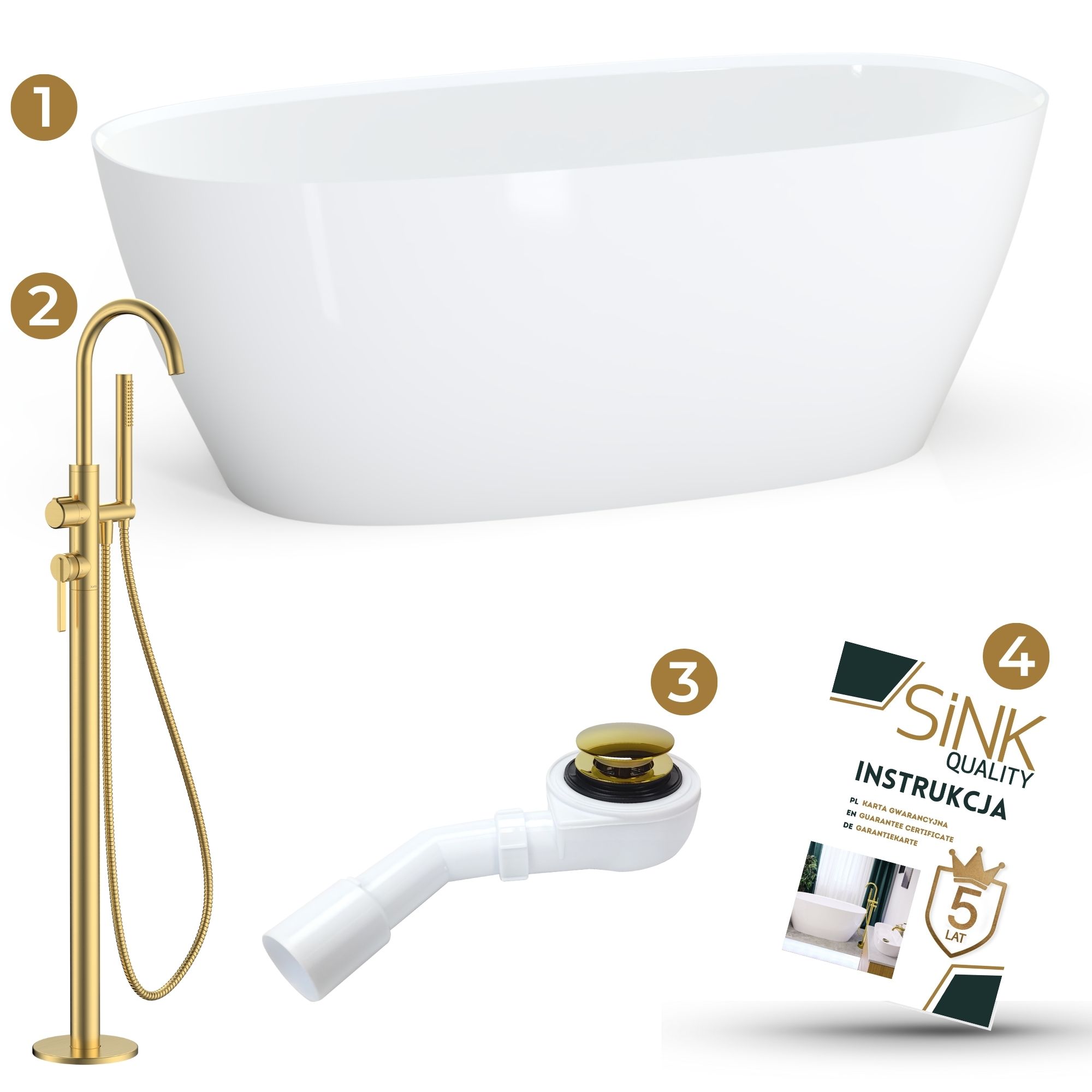 Zestaw: Wanna LENA 165 + bateria wannowa 